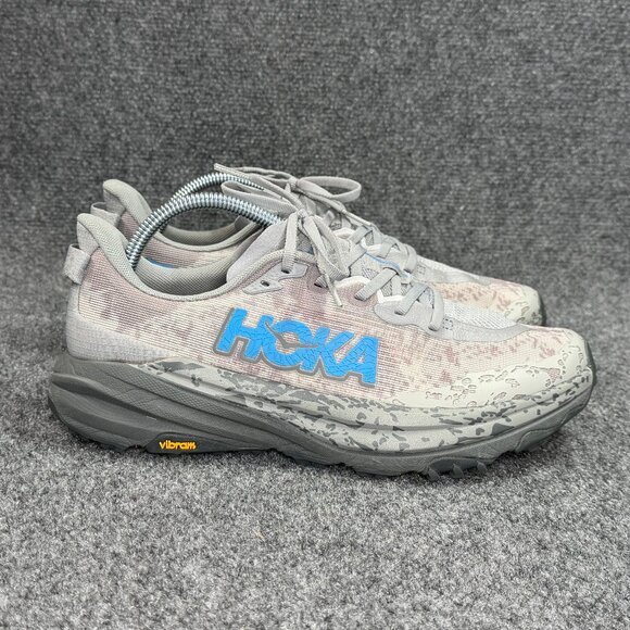 Hoka Speedgoat 6 Trail Running Shoes Men's Size 9 Gray Athletic Outdoor Sneakers - Picture 1 of 12